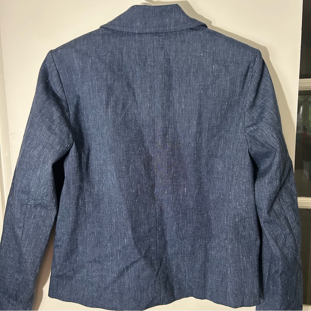 Michael Kors Blue Double-Breasted Blazer - Picture 4 of 7